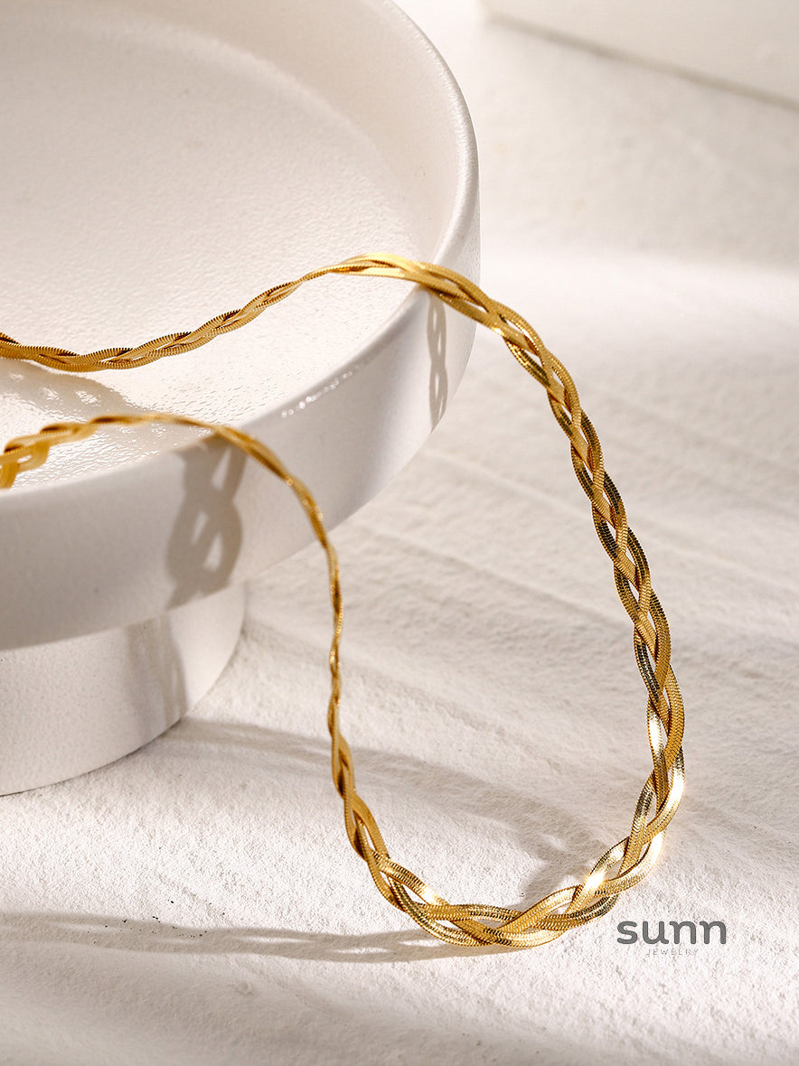Brighton Gold Herringbone Necklace [6N3FRK0X]