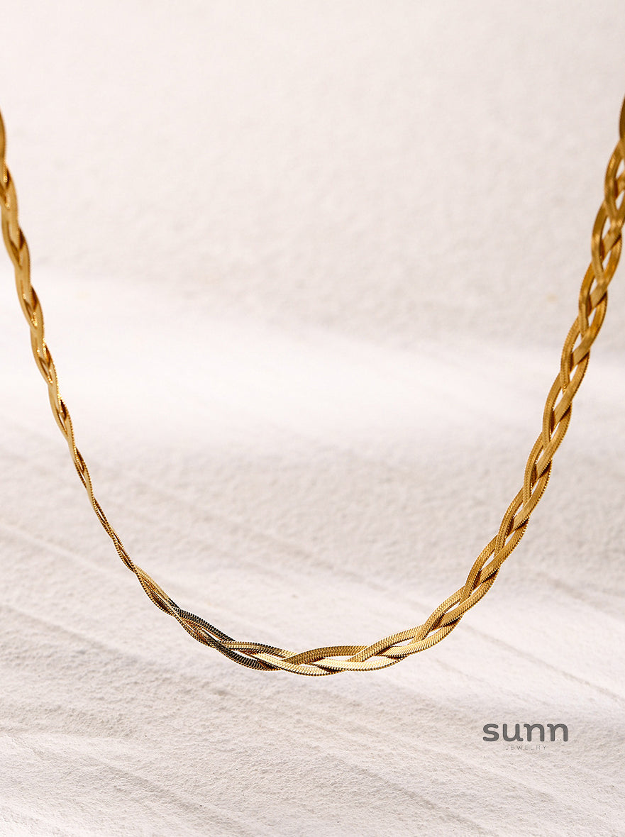 Brighton Gold Herringbone Necklace [93TL1HE0]