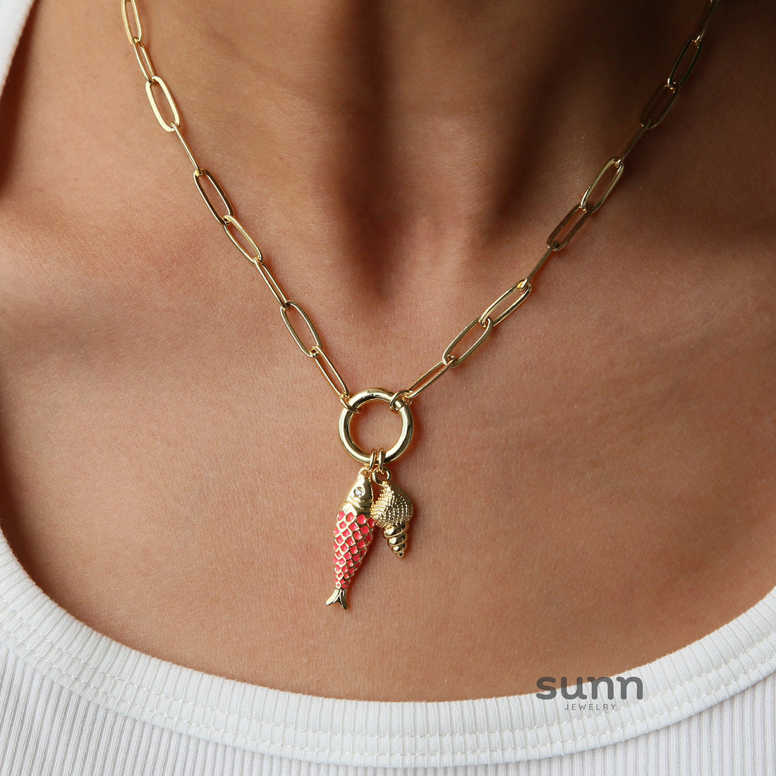 Brighton Ocean Charm Necklace [7HA3J1Y5]