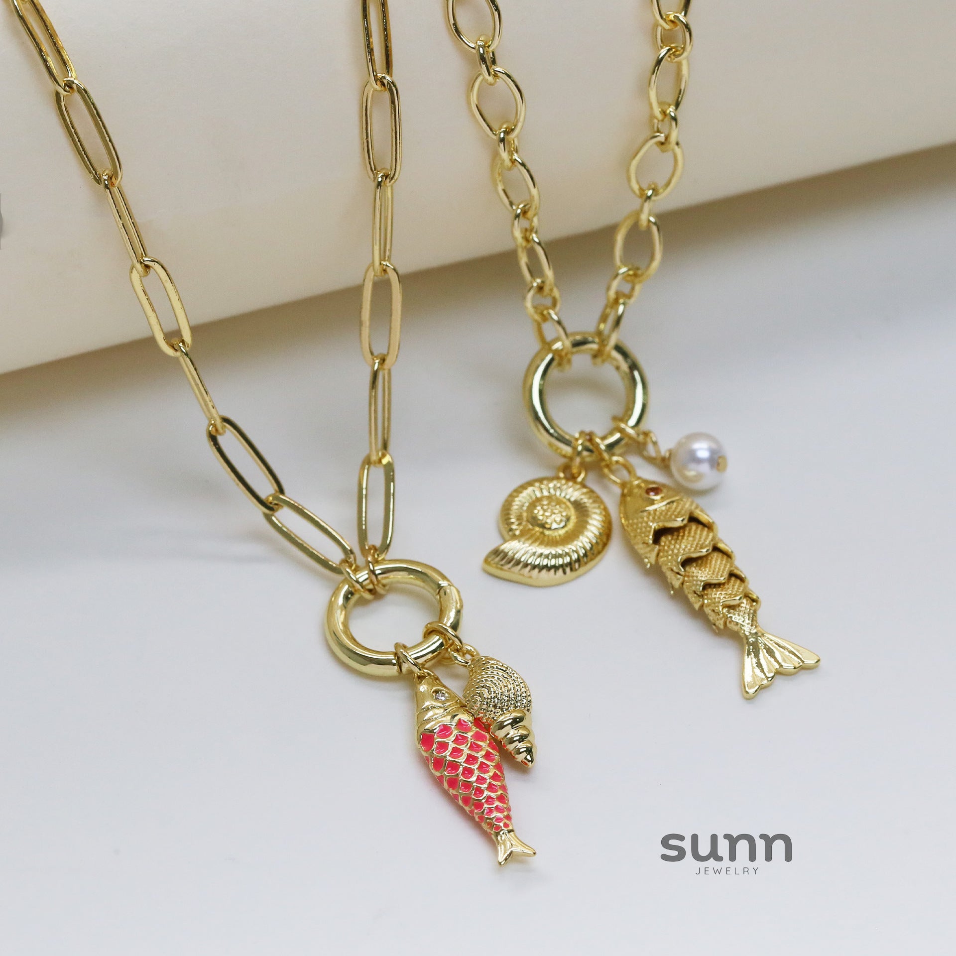 Brighton Ocean Charm Necklace [LR03HJKK]