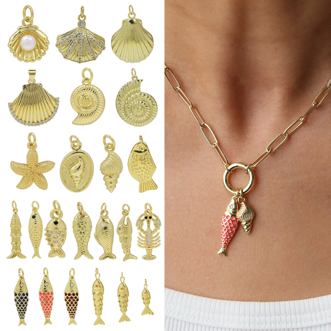 Brighton Ocean Charm Necklace [7HA3J1Y5]