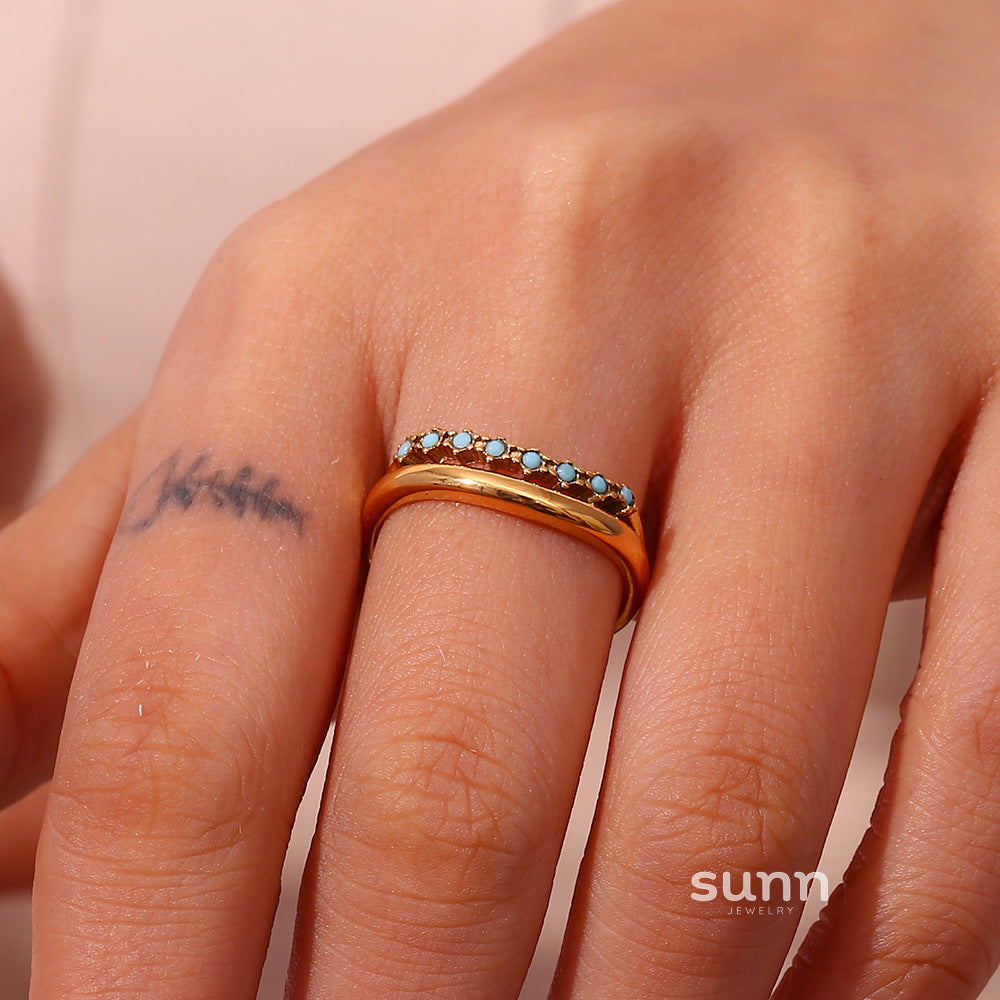Brileigh Delicate Layered Ring [6OJNFWIU]