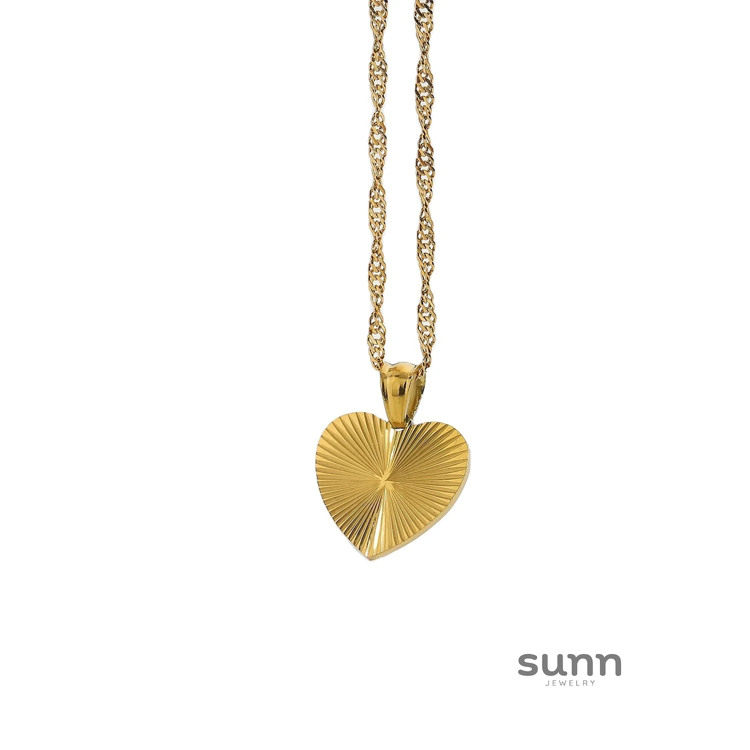 Brinkley Retro Heart Pendant Necklace