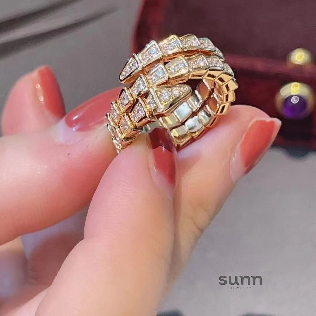 Brionna Serpent Embrace Ring