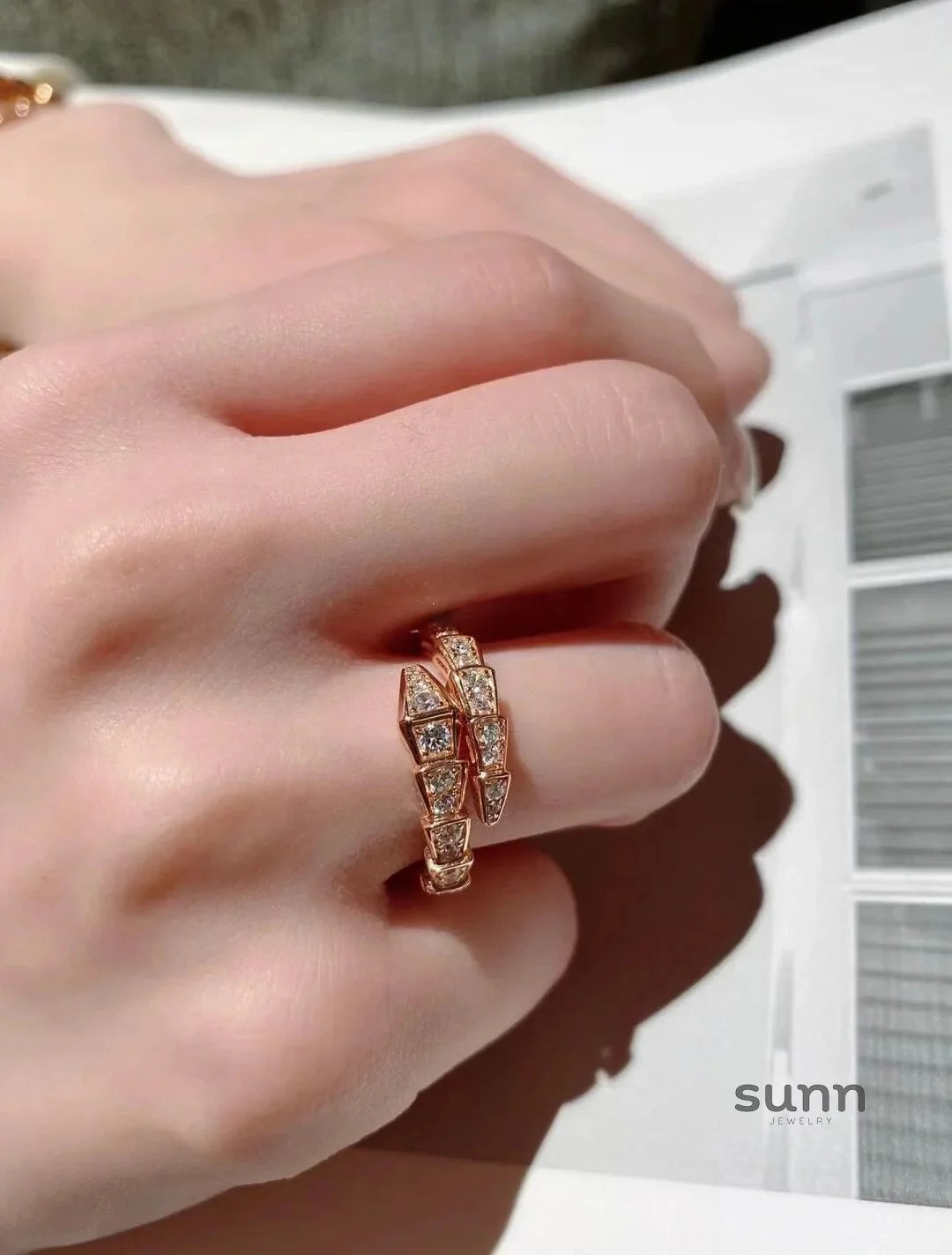 Brionna Serpent Embrace Ring