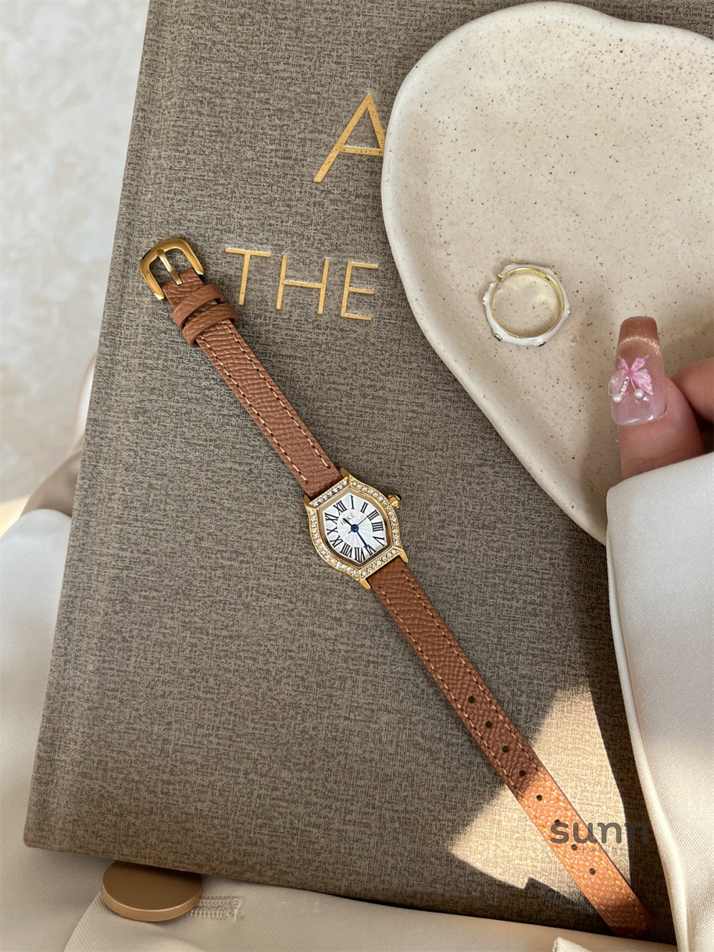 Bristol Embellished Barrel Watch [MFT6P0R3]