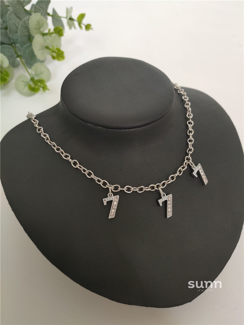 Britain Crystal Word Necklace [06VFC4PI]