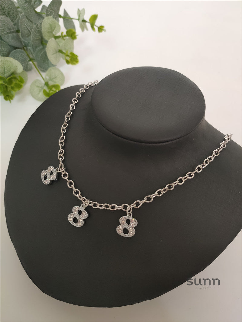 Britain Crystal Word Necklace [9ZLA1G9R]