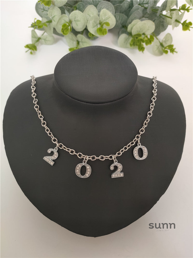 Britain Crystal Word Necklace [4OSYD3QO]