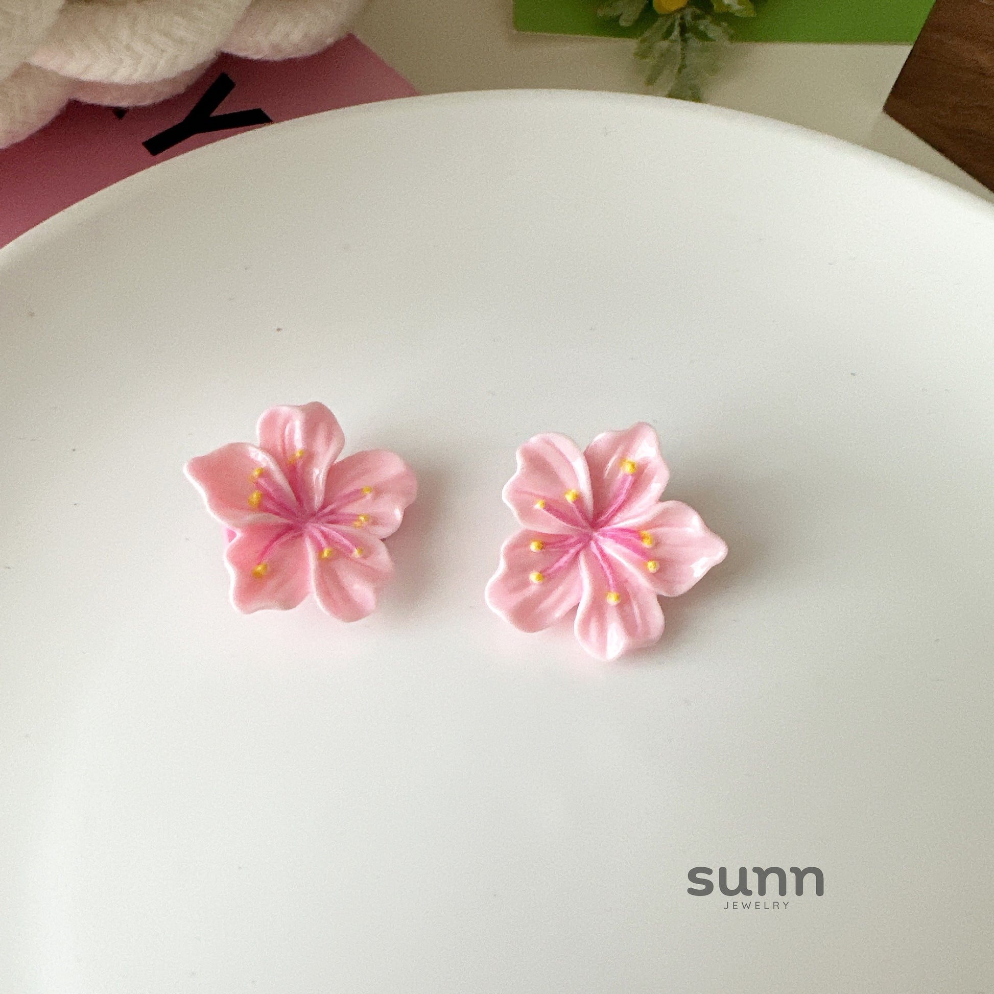Britany Pink Blossom Hairpin [W4E0UJ82]