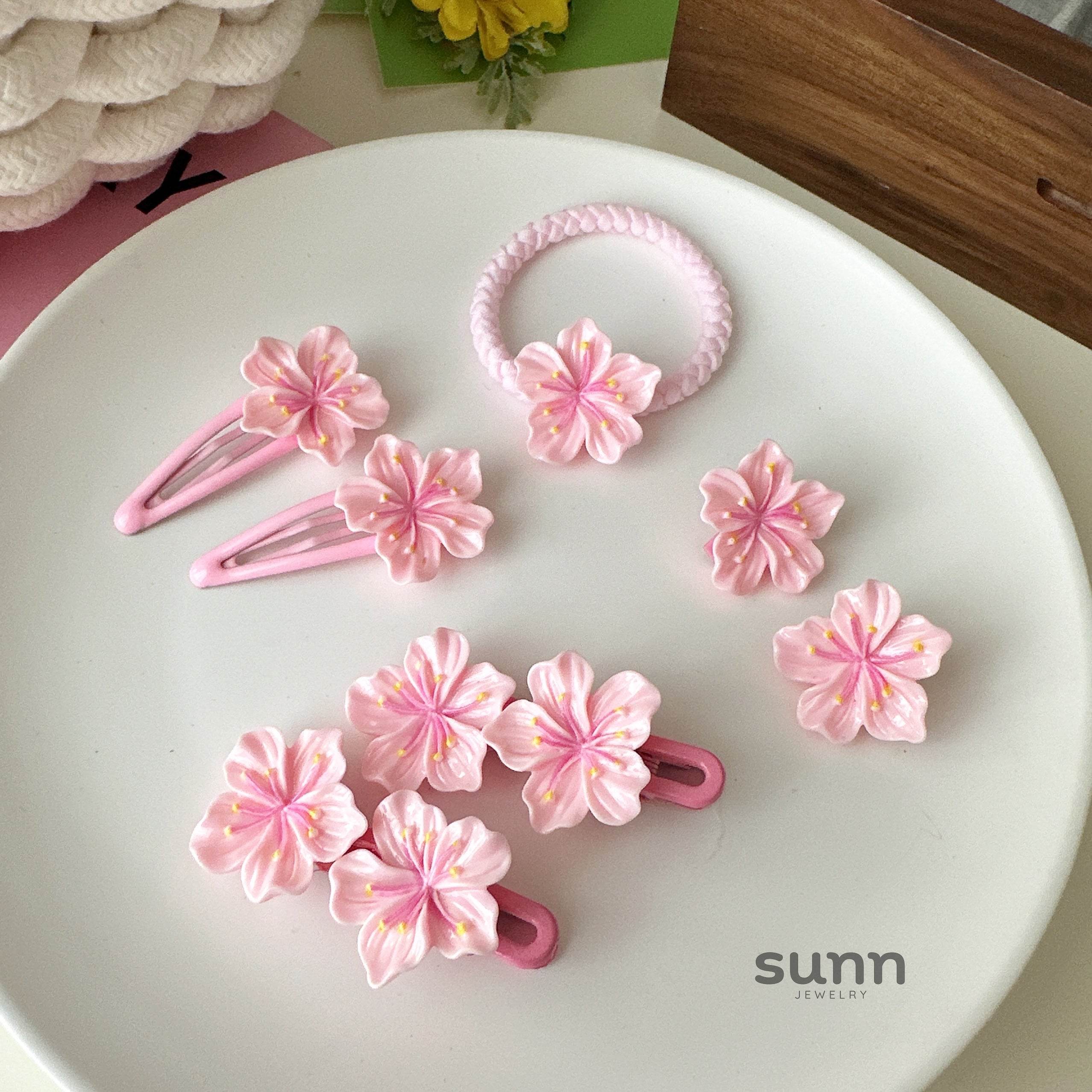 Britany Pink Blossom Hairpin [I9IE1LW3]