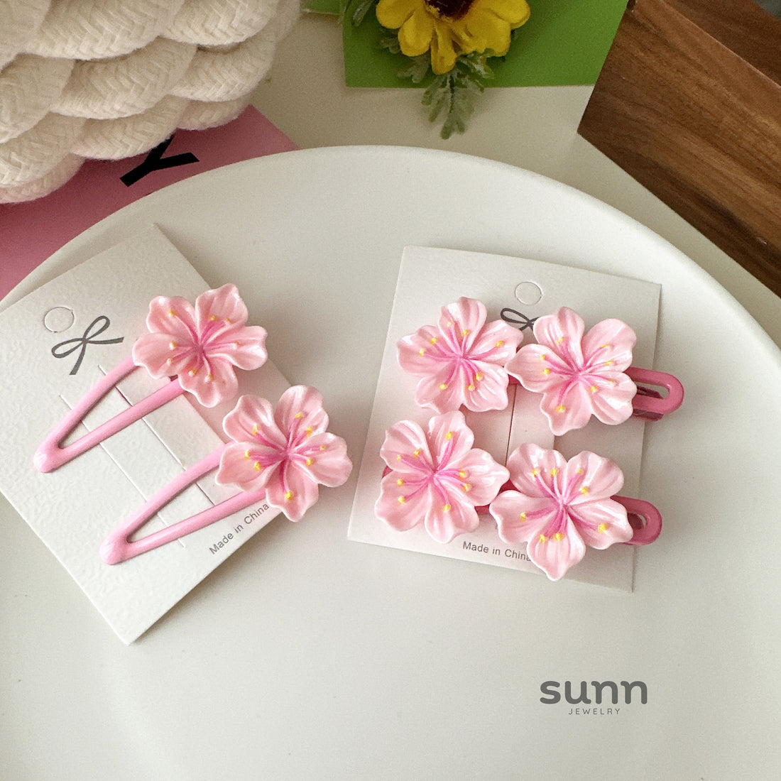 Britany Pink Blossom Hairpin [7OKGZF38]