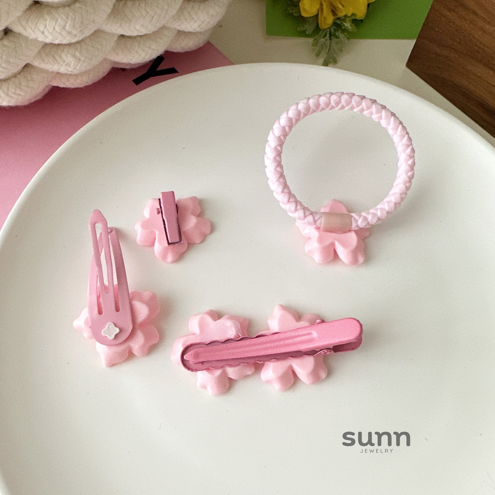 Britany Pink Blossom Hairpin [9E61993V]