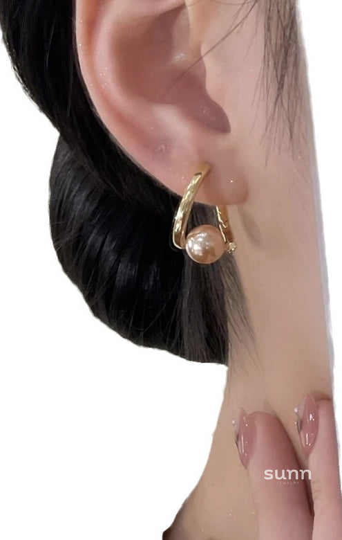 Britney Beaded Geometric Earrings [O1YM8D6Q]