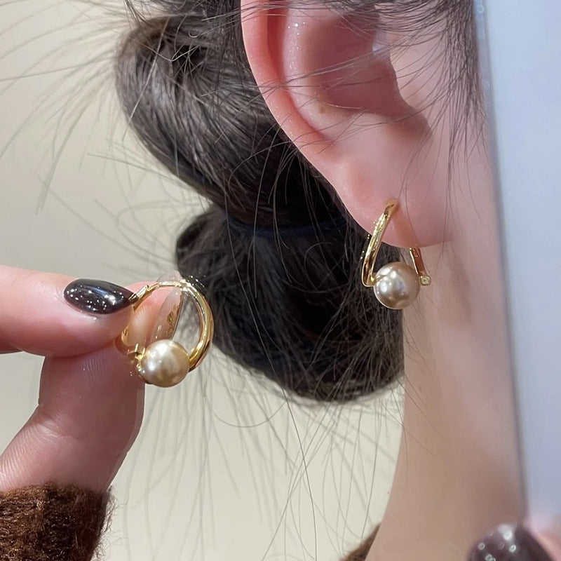 Britney Beaded Geometric Earrings [AH14Y0HB]