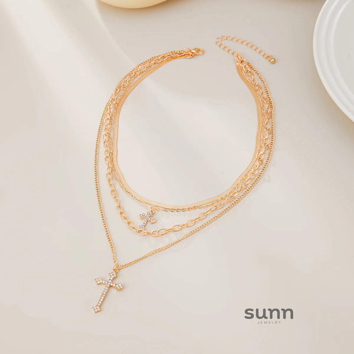Britney Layered Charm Necklace