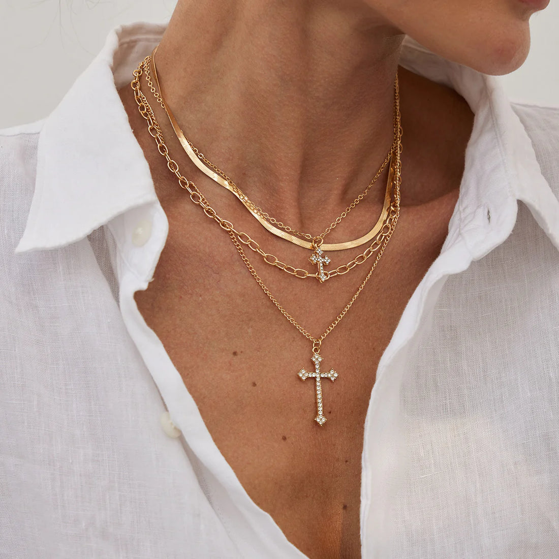 Britney Layered Charm Necklace