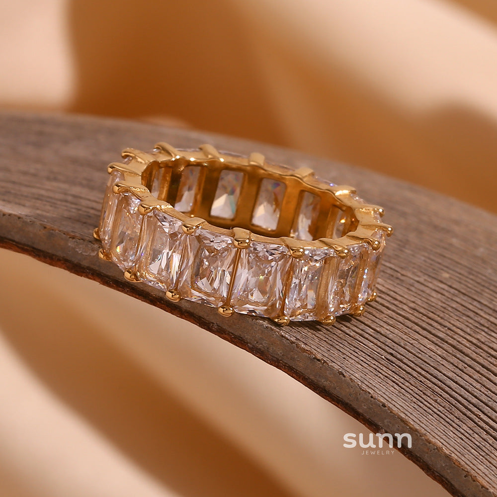 Bronwyn Square Zircon Ring [8IDIEOCY]