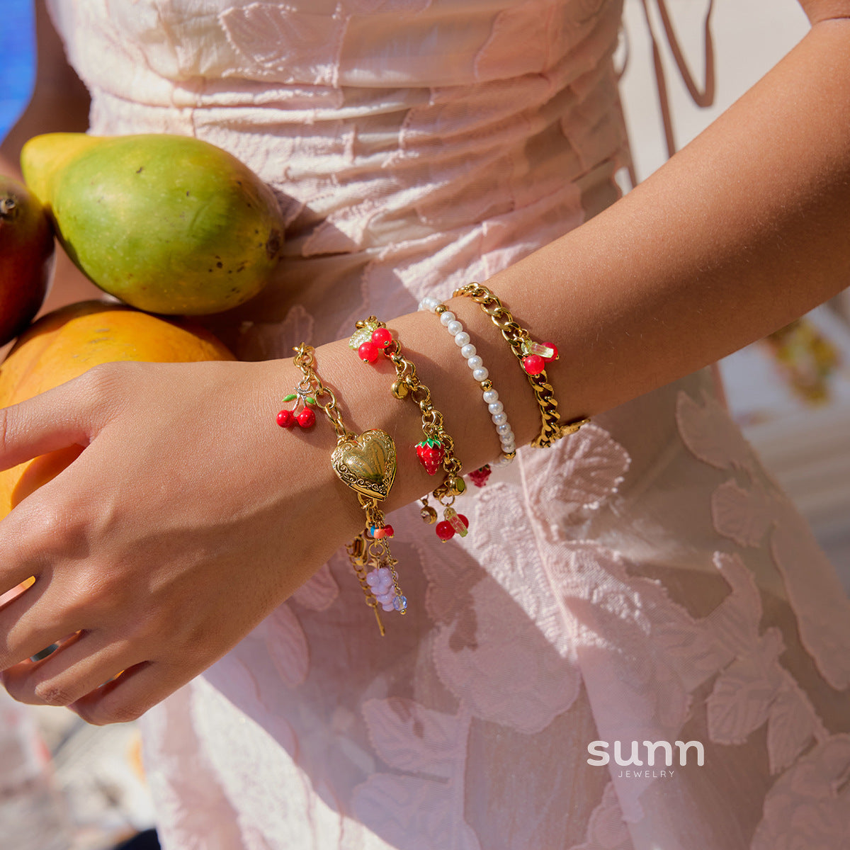 Brook Layered Charm Bracelets [6J406YHE]