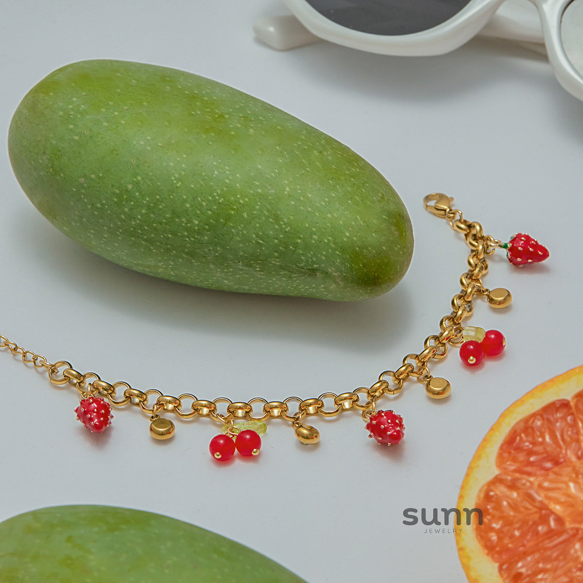 Brook Layered Charm Bracelets [L5B536DK]