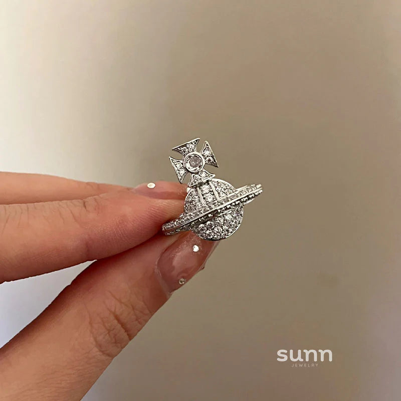 Brook Sparkle Saturn Ring