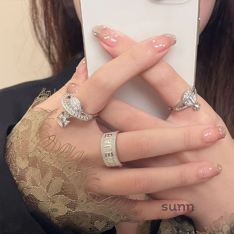 Brook Sparkle Saturn Ring