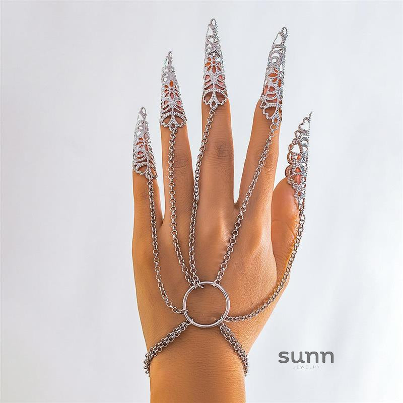 Bruchy Gothic Nail Hand Jewelry [NQ63BZ95]