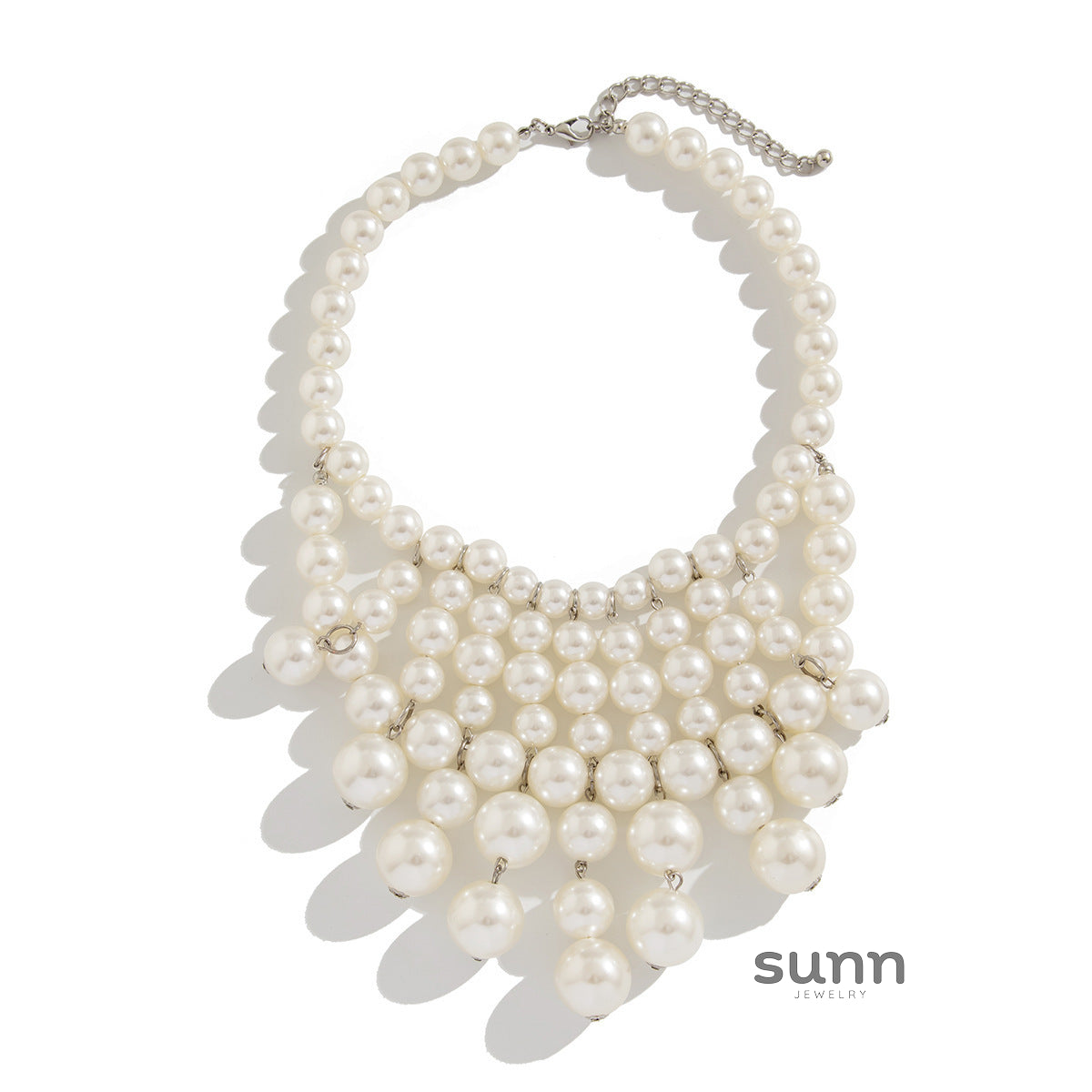 Bryce Pearl Tassel Necklace Set [TZJ1O2VL]