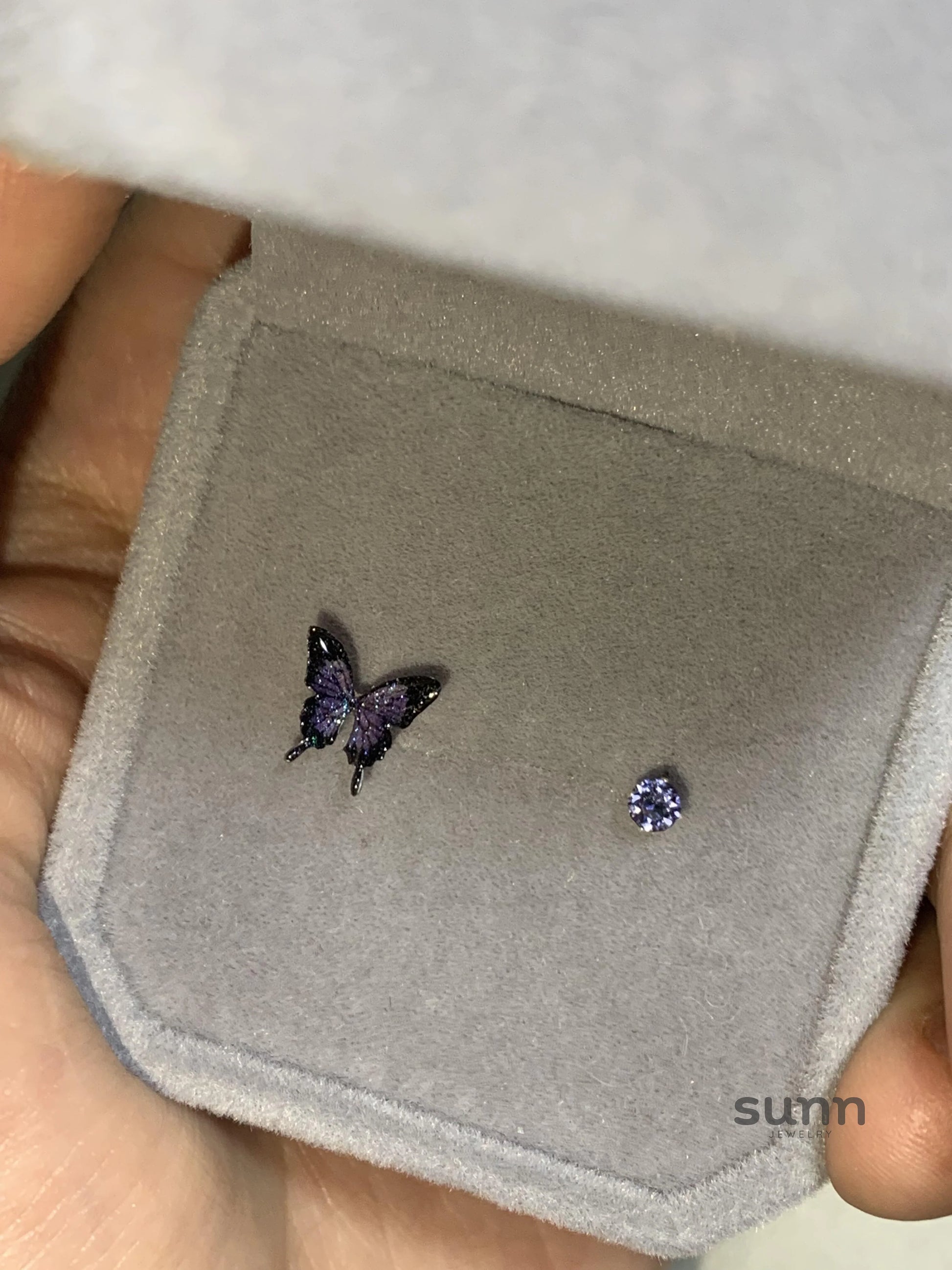 Brylee Asymmetric Butterfly Star Earrings