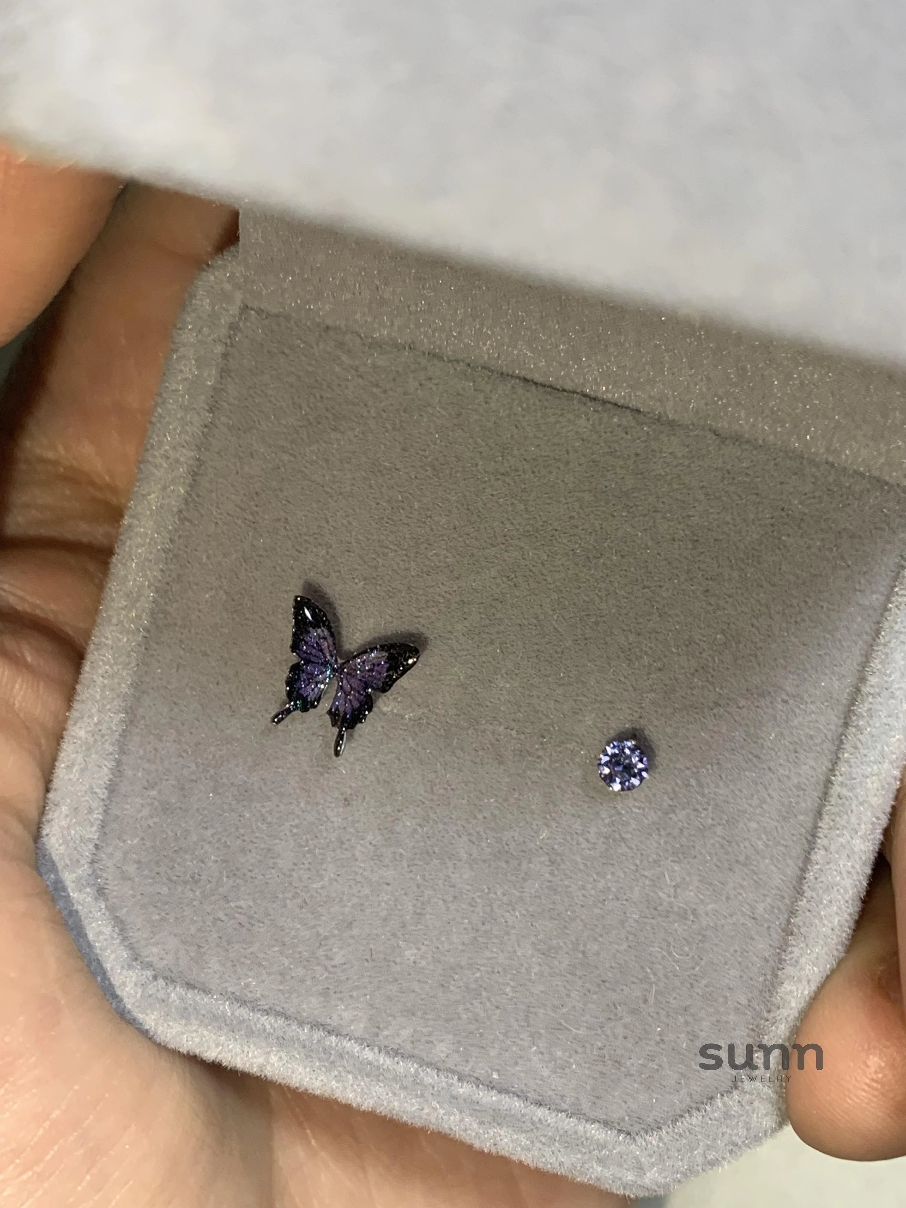 Brylee Asymmetric Butterfly Star Earrings