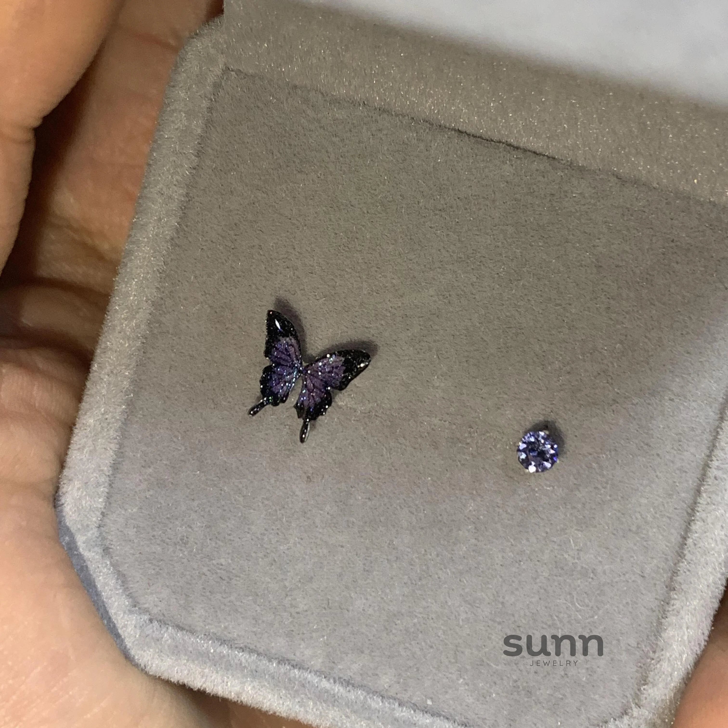 Brylee Asymmetric Butterfly Star Earrings