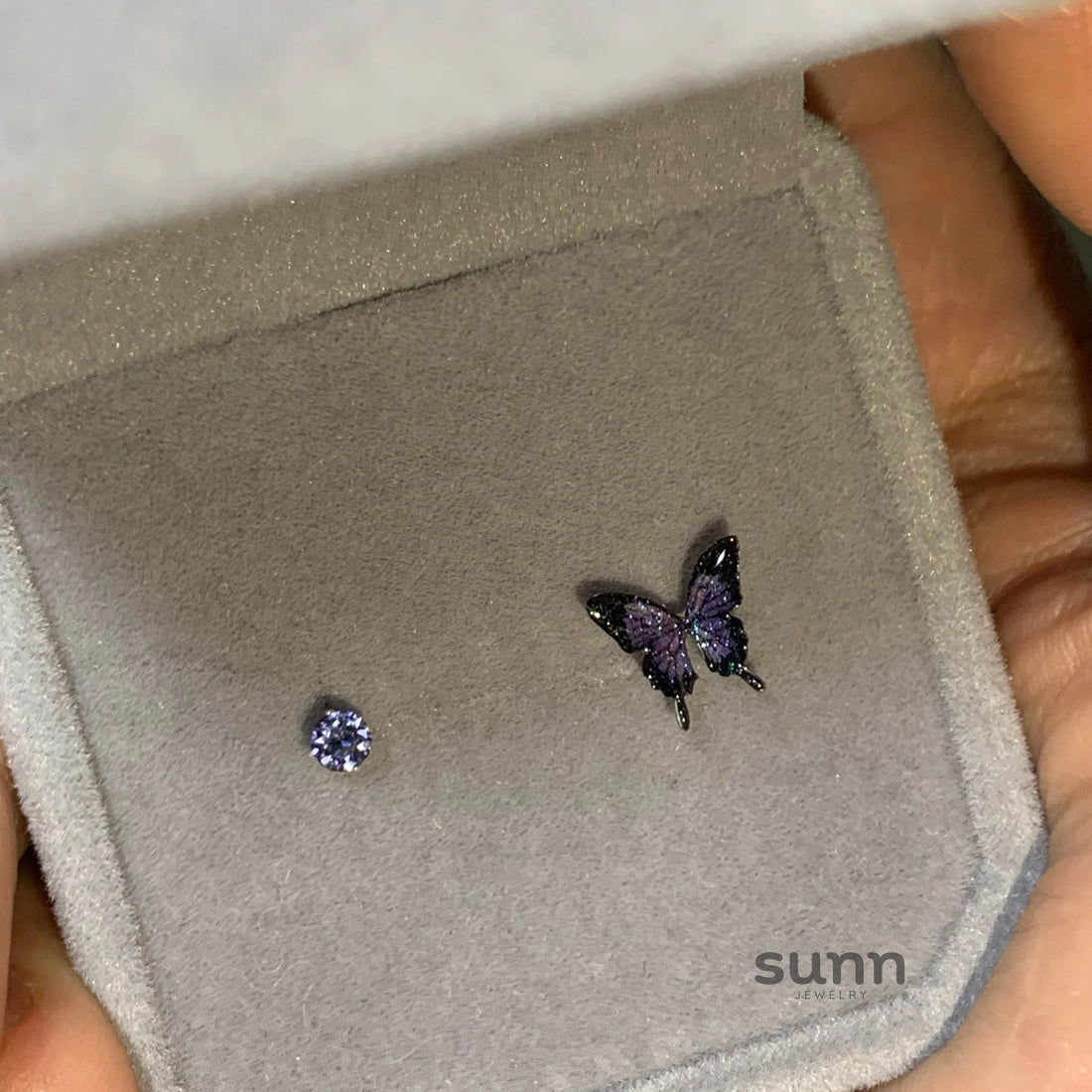 Brylee Asymmetric Butterfly Star Earrings