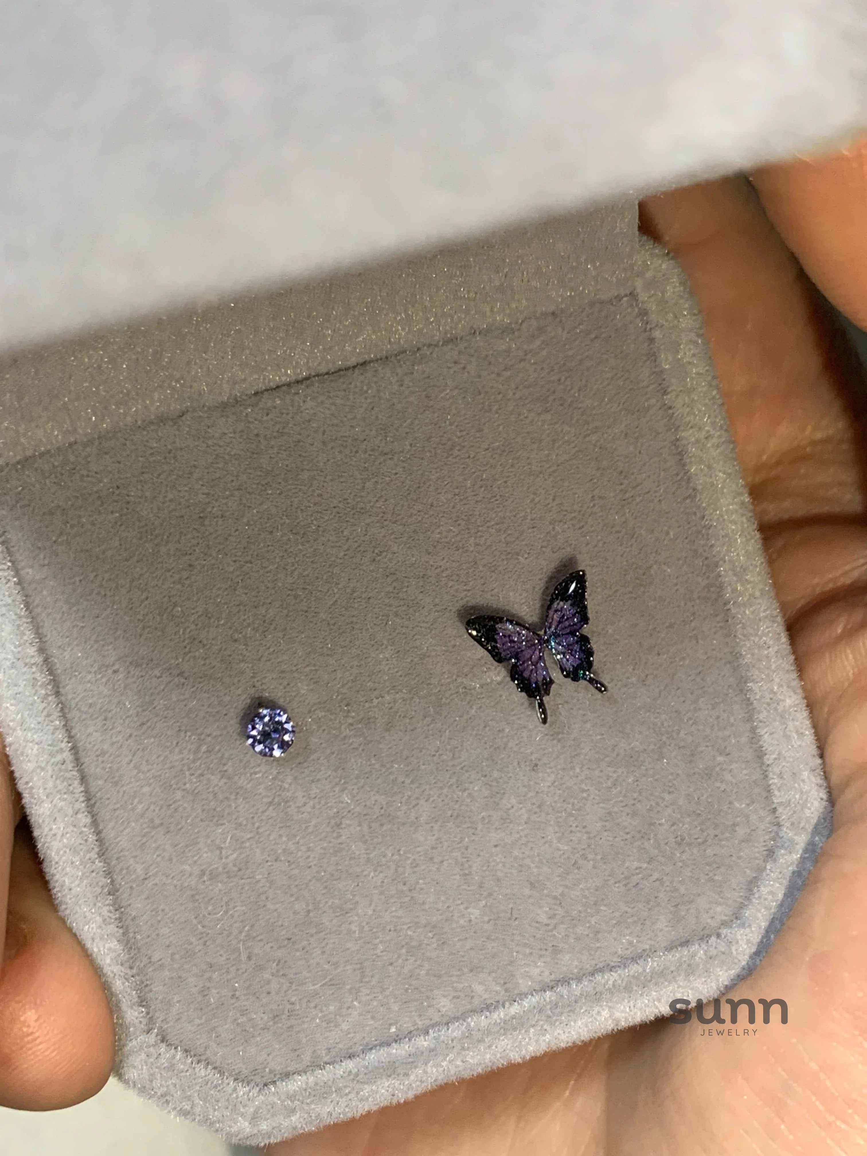 Brylee Asymmetric Butterfly Star Earrings