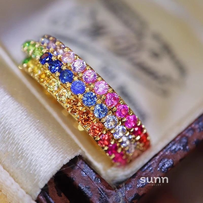 Brylee Rainbow Stacking Ring [ITXBUZCZ]