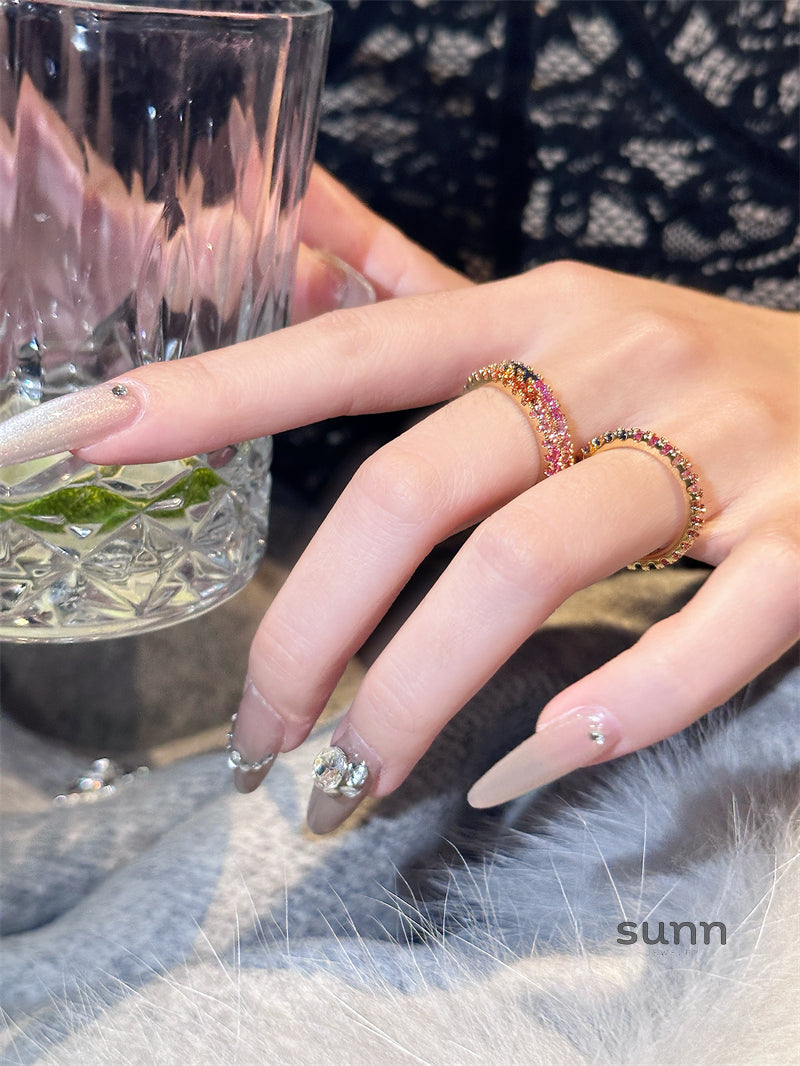 Brylee Rainbow Stacking Ring [ASZ10UGX]