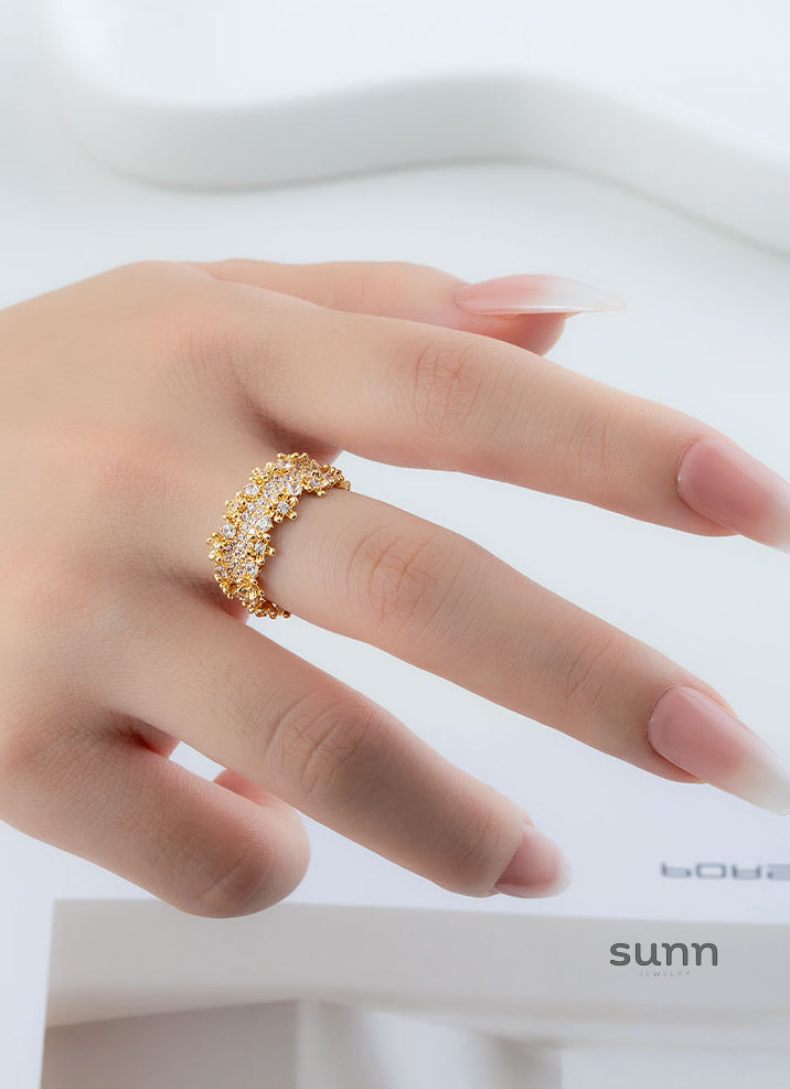 Brylee Starry Adjustable Ring [9AKL9888]