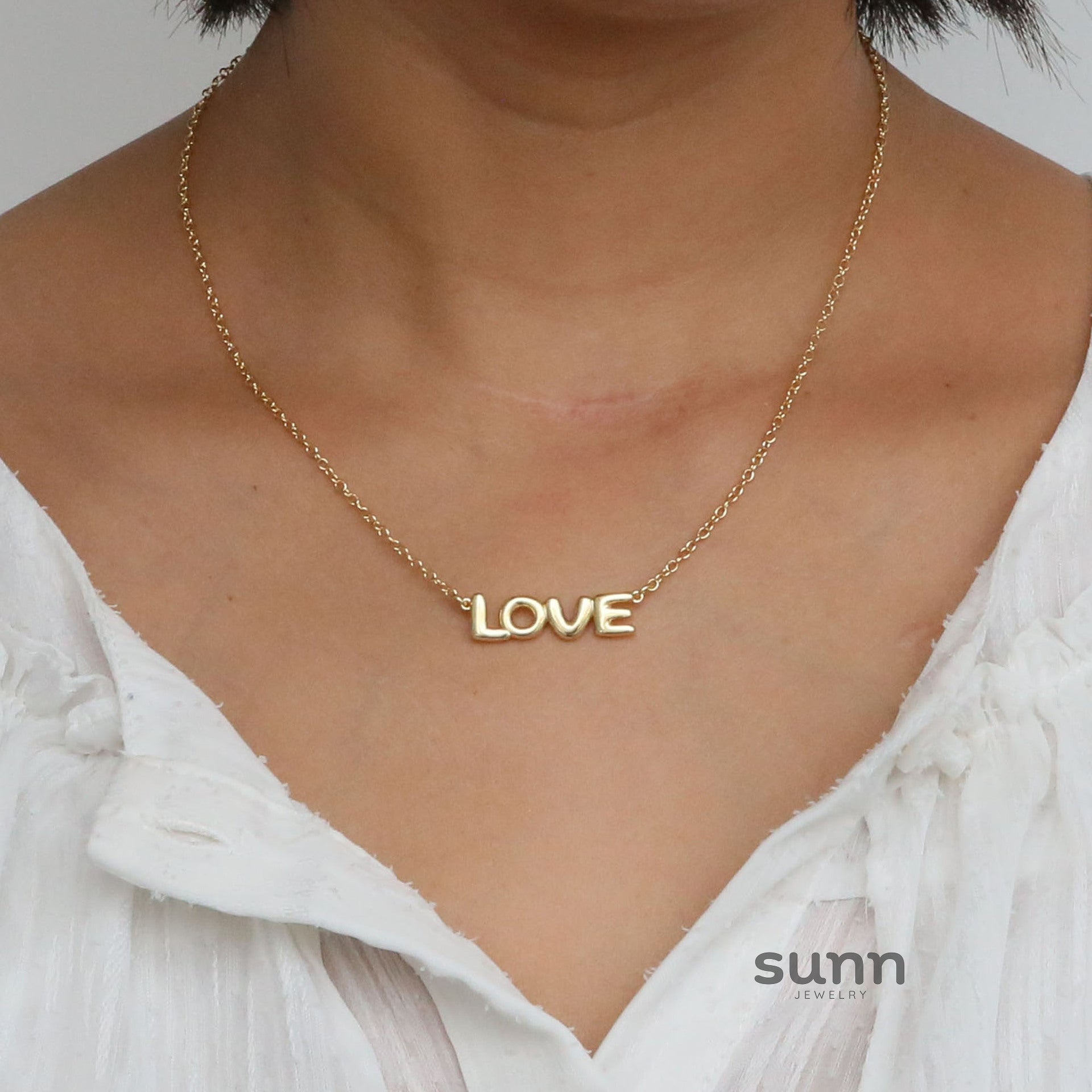 Bryleigh Bubble Love Necklace [BKW01SFX]