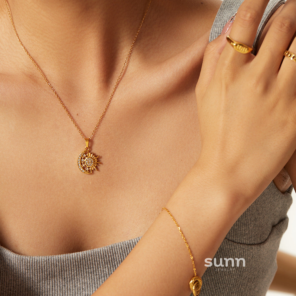 Bryleigh Celestial Layered Necklace [175RS4VH]