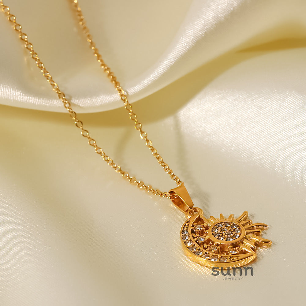Bryleigh Celestial Layered Necklace [4P24MAH9]