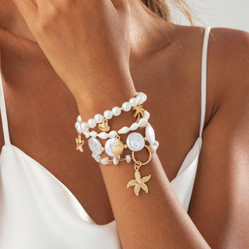 Bryleigh Pearl Starfish Bracelet [Z22G4WDT]