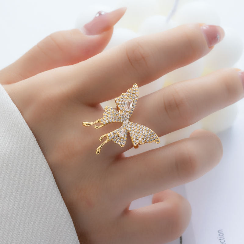 Brylie Butterfly Open Ring [TT94M4FU]