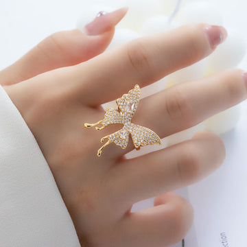 Brylie Butterfly Open Ring [TT94M4FU]