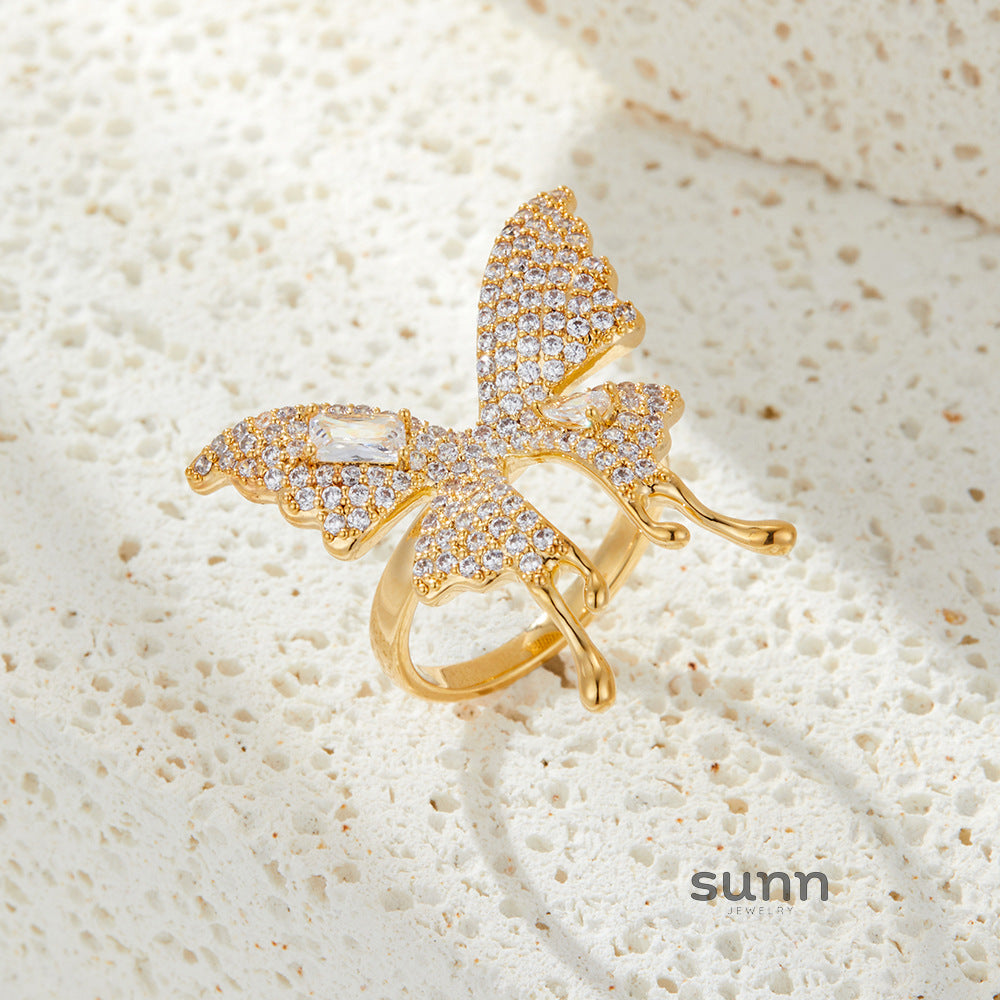 Brylie Butterfly Open Ring [MEPALC2M]