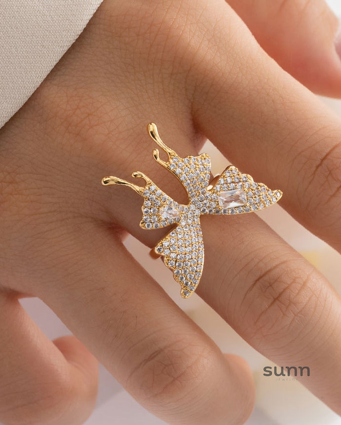 Brylie Butterfly Open Ring [CH753C6X]
