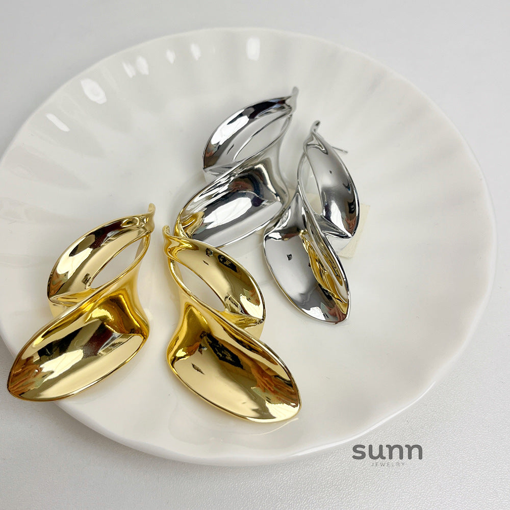 Brylynn Twisted Metal Earrings [SDG559JZ]