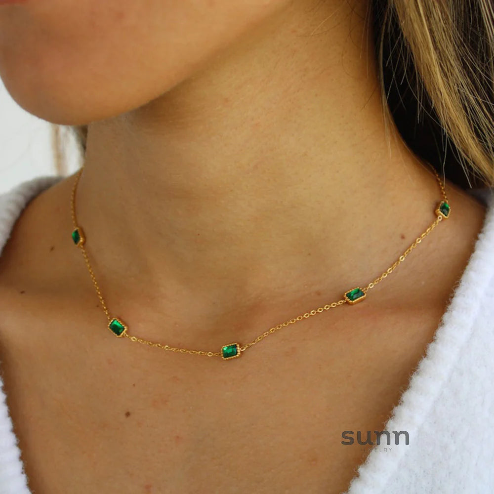 Brynley Emerald Cut Jewelry Set