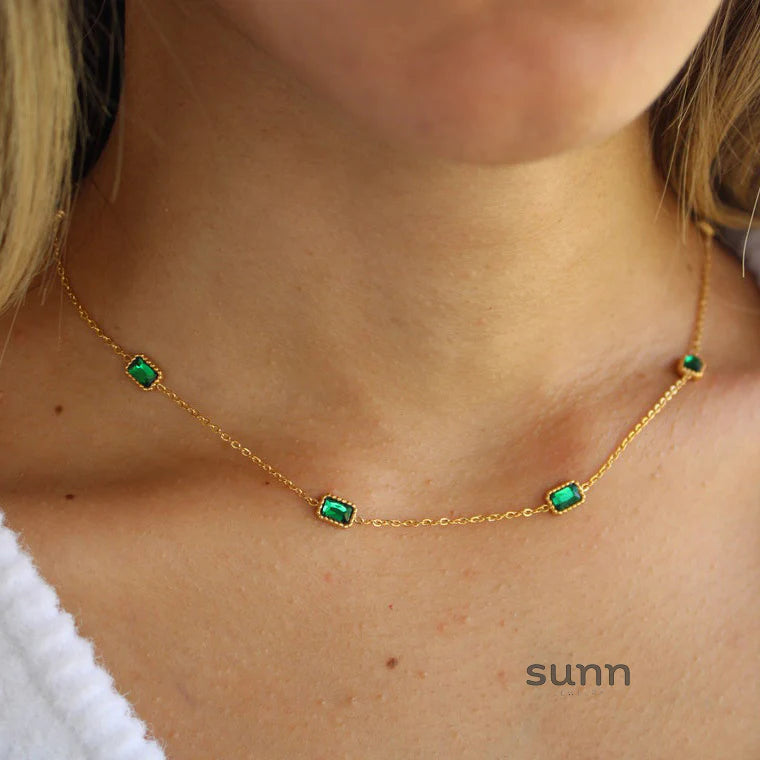 Brynley Emerald Cut Jewelry Set