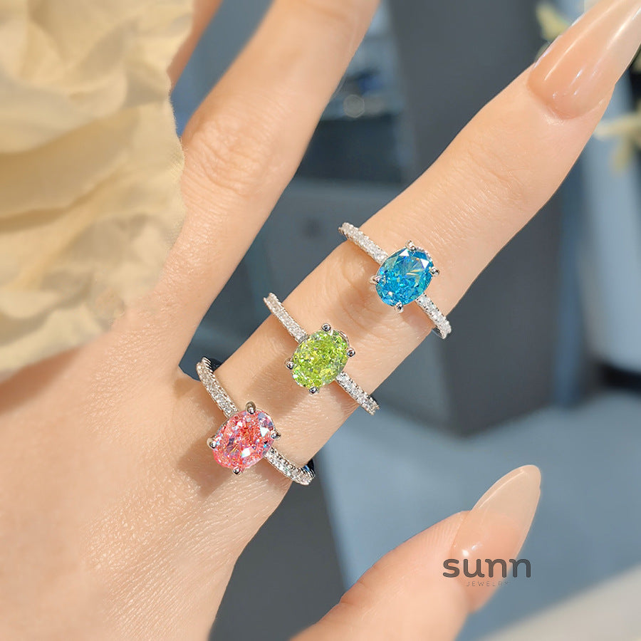 Brynn Ice Flower Cut Ring [LMV9AZND]