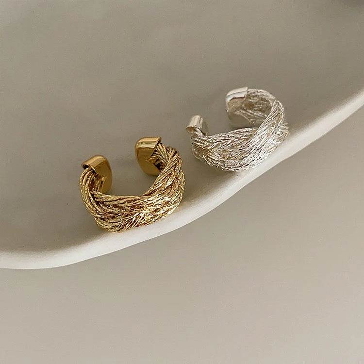 Brystal Woven Twist Ring