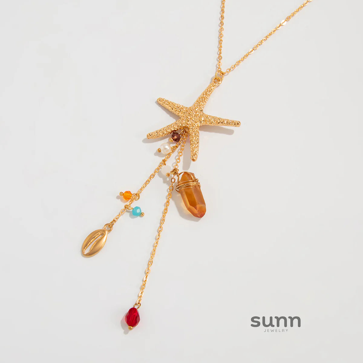 Bushra Gold Starfish Necklace
